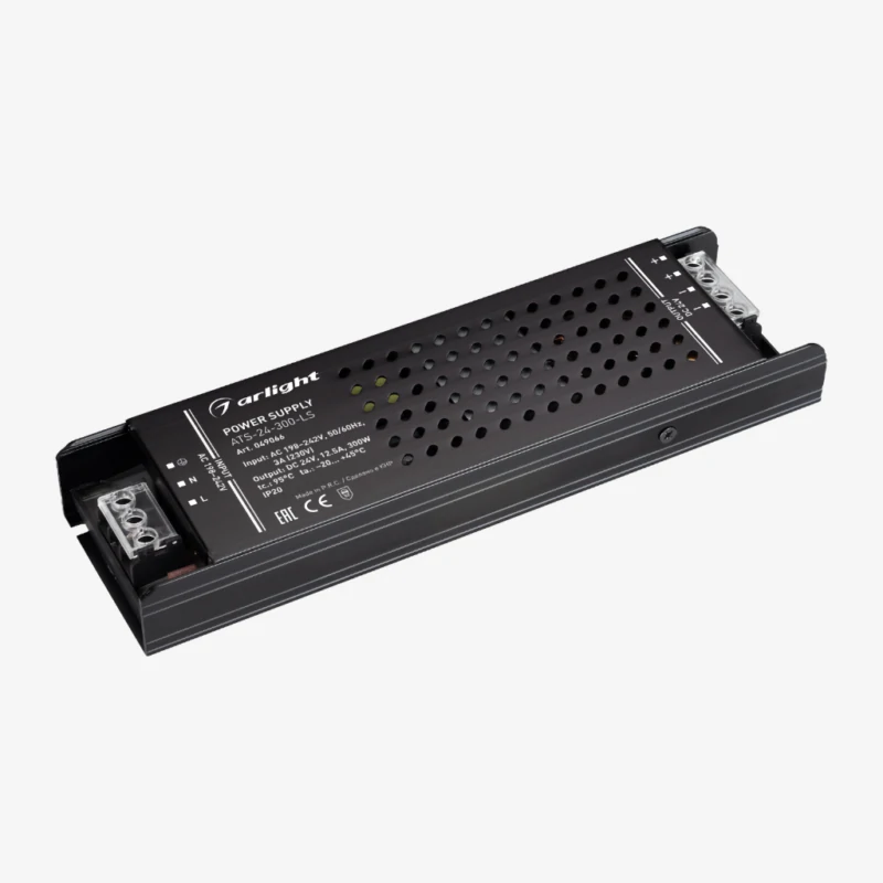 Блок питания ATS-24-300-LS (24V, 12.5A, 300W) (Arlight, IP20 Сетка)